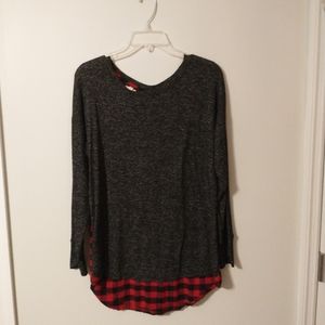 Maurices Top with Buffalo Plaid